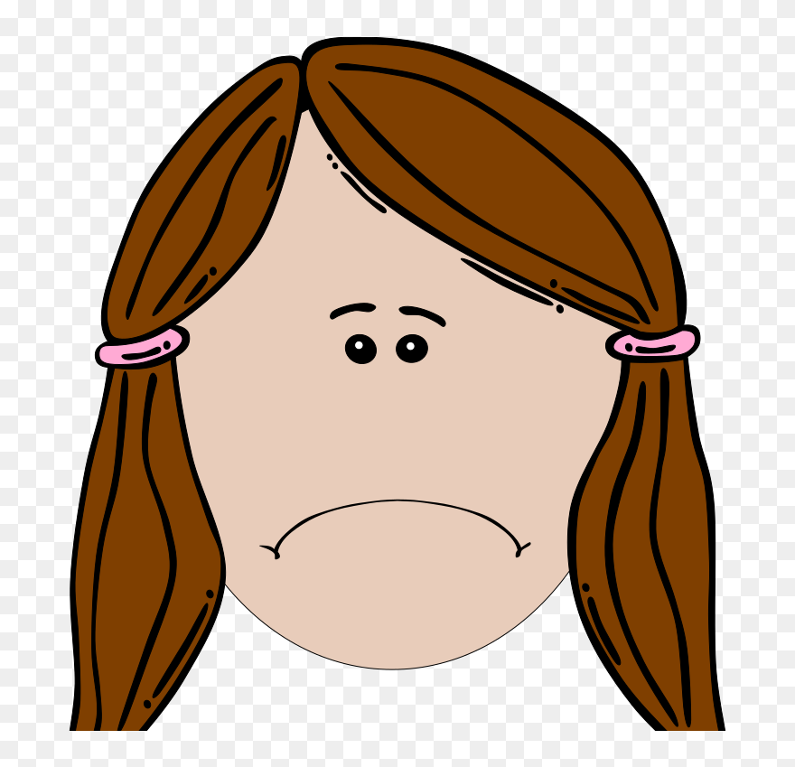 Blue Sad Face Svg Clip Arts - Face Clip Art Sad - Png Download