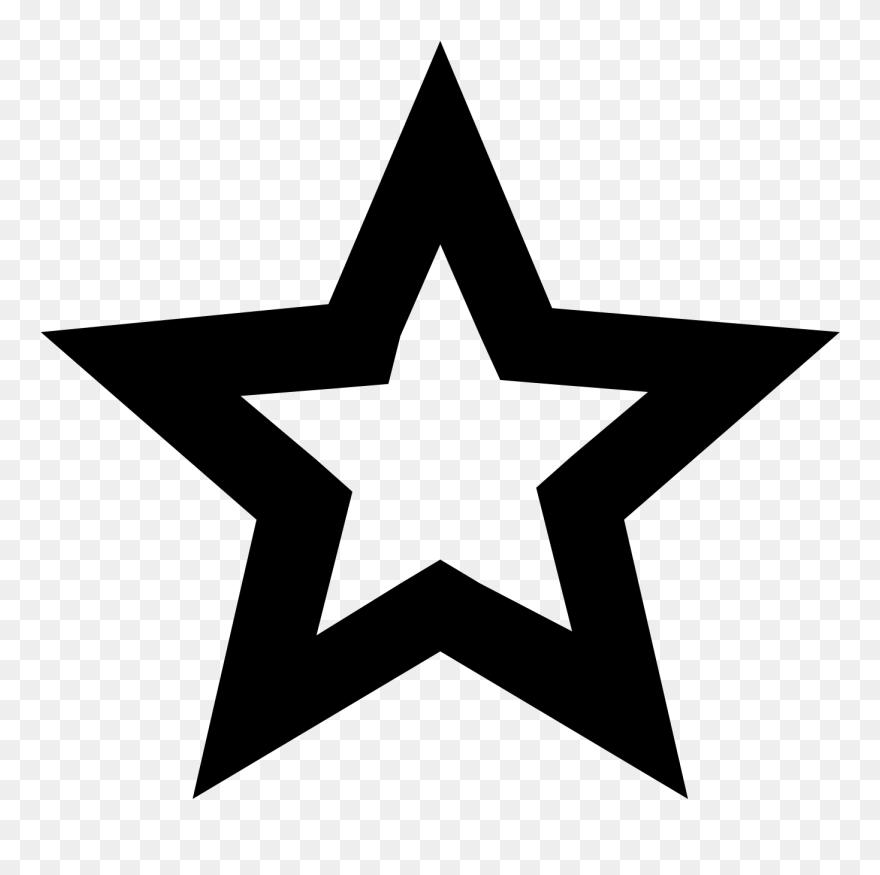 Transparent Black Star Png Clipart