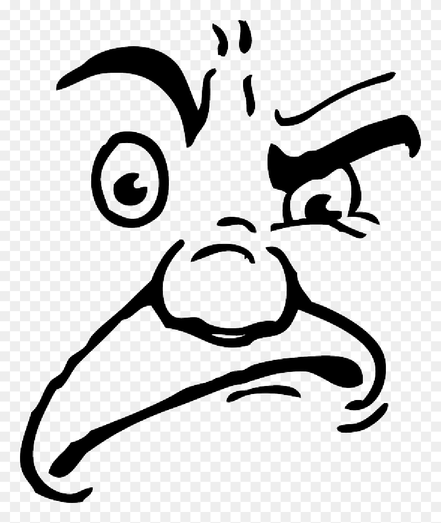 Mad Face Human Angry Face Clip Art Extravital Fasion - Angry Face Cartoon Transparent - Png Download