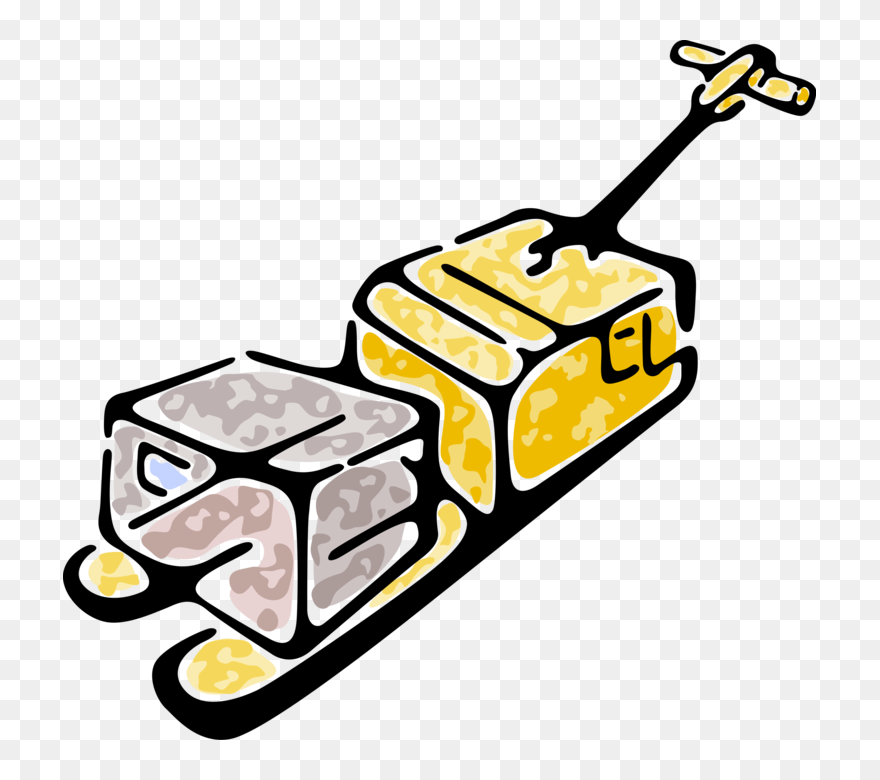 Vector Illustration Of Hydraulic Hand Jigger Forklift Clipart