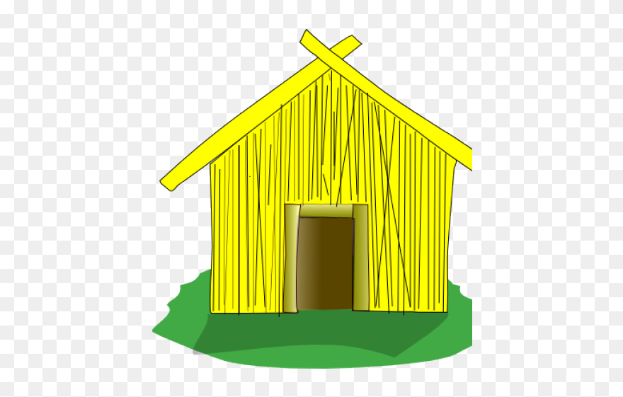 Cartoon Three Little Pigs House Clipart