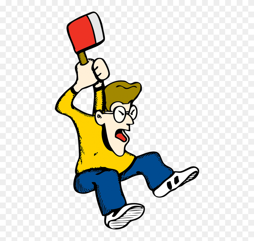 Angry Man Axe - Angry Man Clipart Gif - Png Download