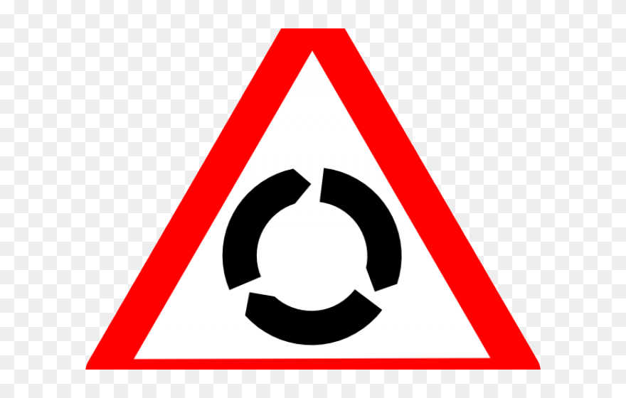 Round About Traffic Sign Clipart