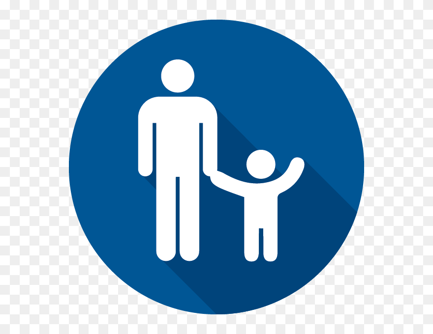Link To Traveling With Children Page - Blue Children Icon Png Clipart