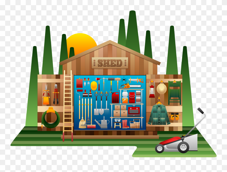 Shed Organization Clipart