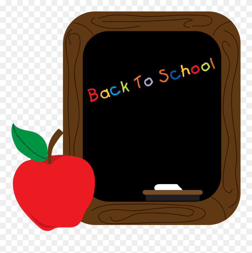 School Clip Art Chalk Board - Png Download