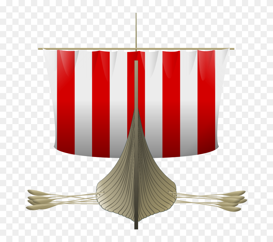 Cartoon, Free, Ship, Boat, Long, Viking, Sail, Vikings - Viking Ship Museum In Oslo Clipart