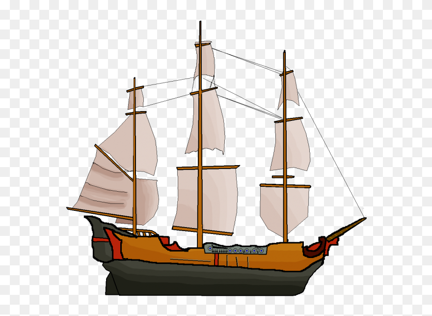 Pirate Ship Boat Piracy - Transparent Background Pirate Ship Png Clipart