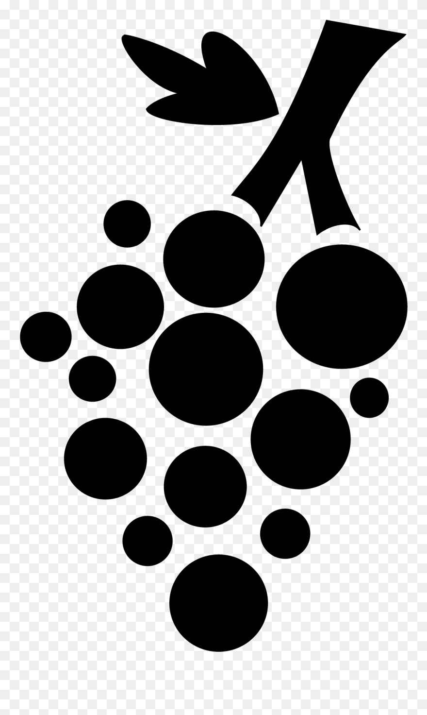 Transparent Grapevine Clipart - Wine Grape Vector Png
