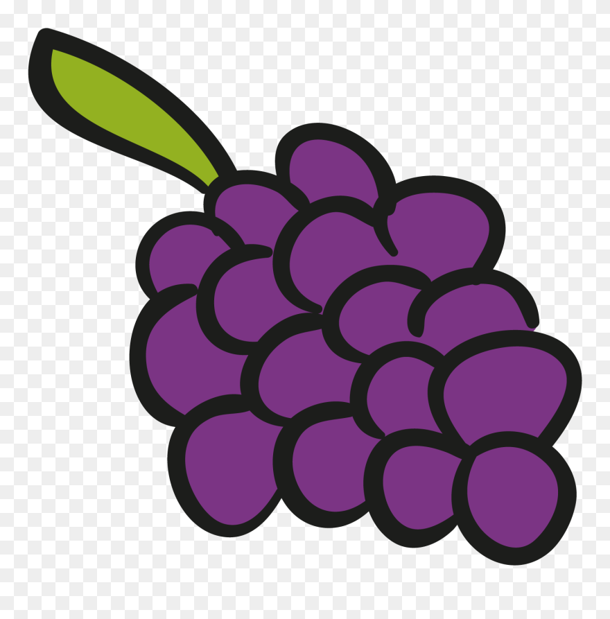 Grapevine Clipart Violet - Grape Animation - Png Download
