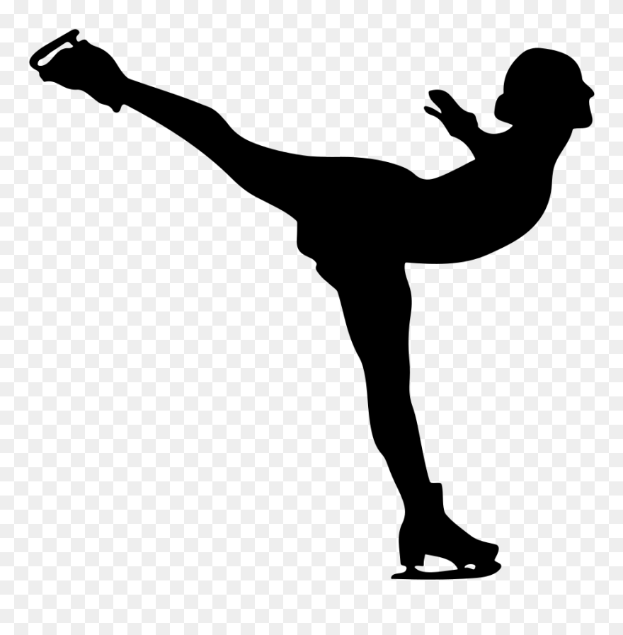 Ice Skating Figure Skating Roller Skating Ice Skates - Ice Skater Clip Art - Png Download