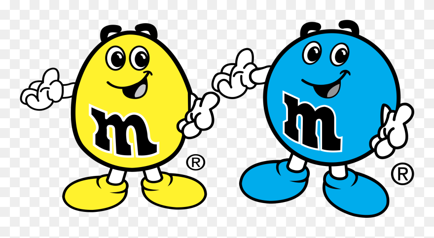 M&m"s Logo Png Transparent - M&m Black And White Clipart