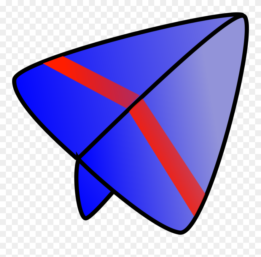 Blue And Red Glider Png Icons - Planeador Animados Clipart