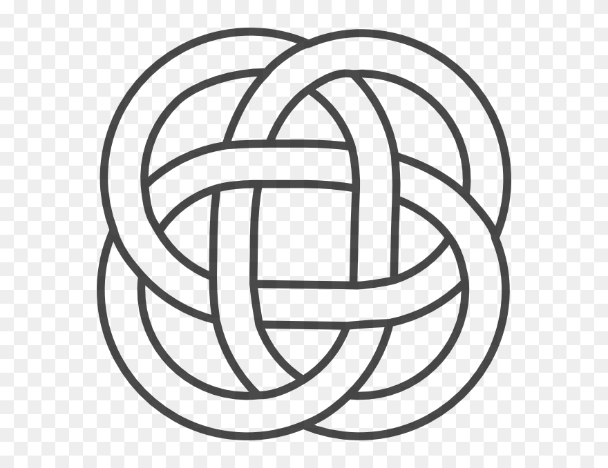 Celtic Knotwork Circle - Easy Simple Viking Patterns Clipart