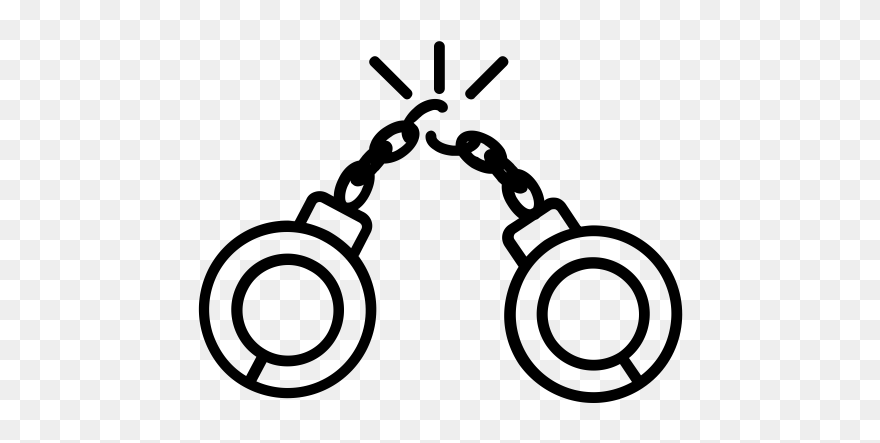 Broken Handcuffs Png - Broken Handcuffs Drawing Easy Clipart