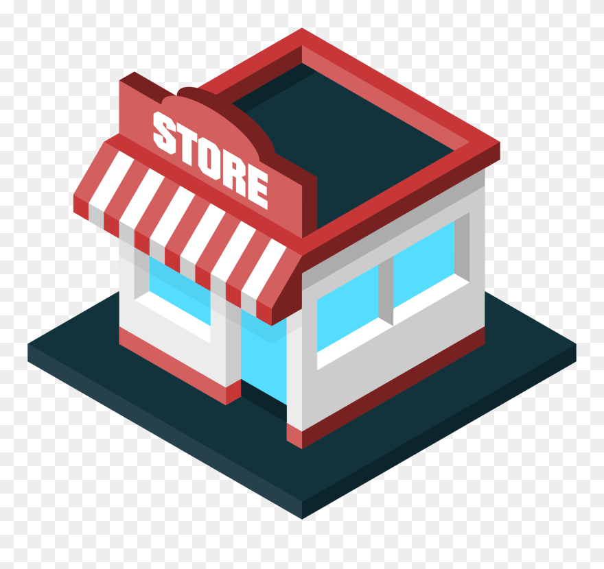Storefront Vector Convenience Store - Stores Clipart - Png Download