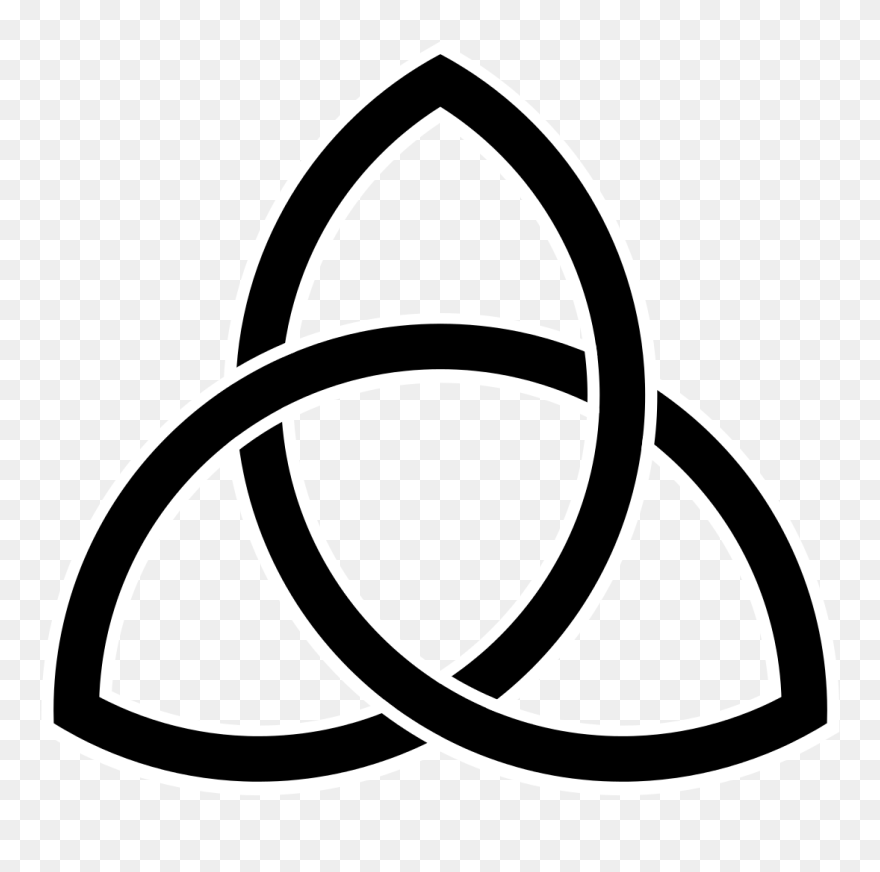 Celtic Knot Triquetra Symbol Celts Endless Knot - Past Present Future Dark Clipart