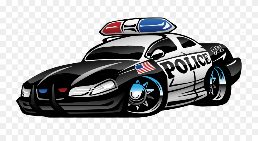Police Car Cartoon Drawing Clipart