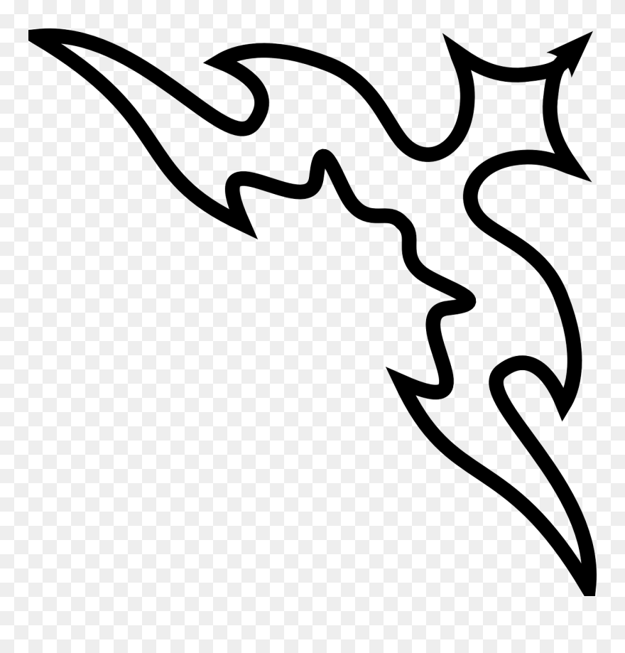 Transparent White Flourish Png - Easy A4 Size Paper Design Clipart