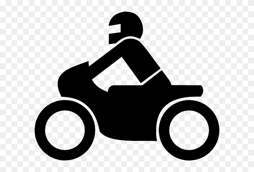 Sign, Black, Symbol, Cartoon, Transportation, Bike - Motorcycle Icon Clipart