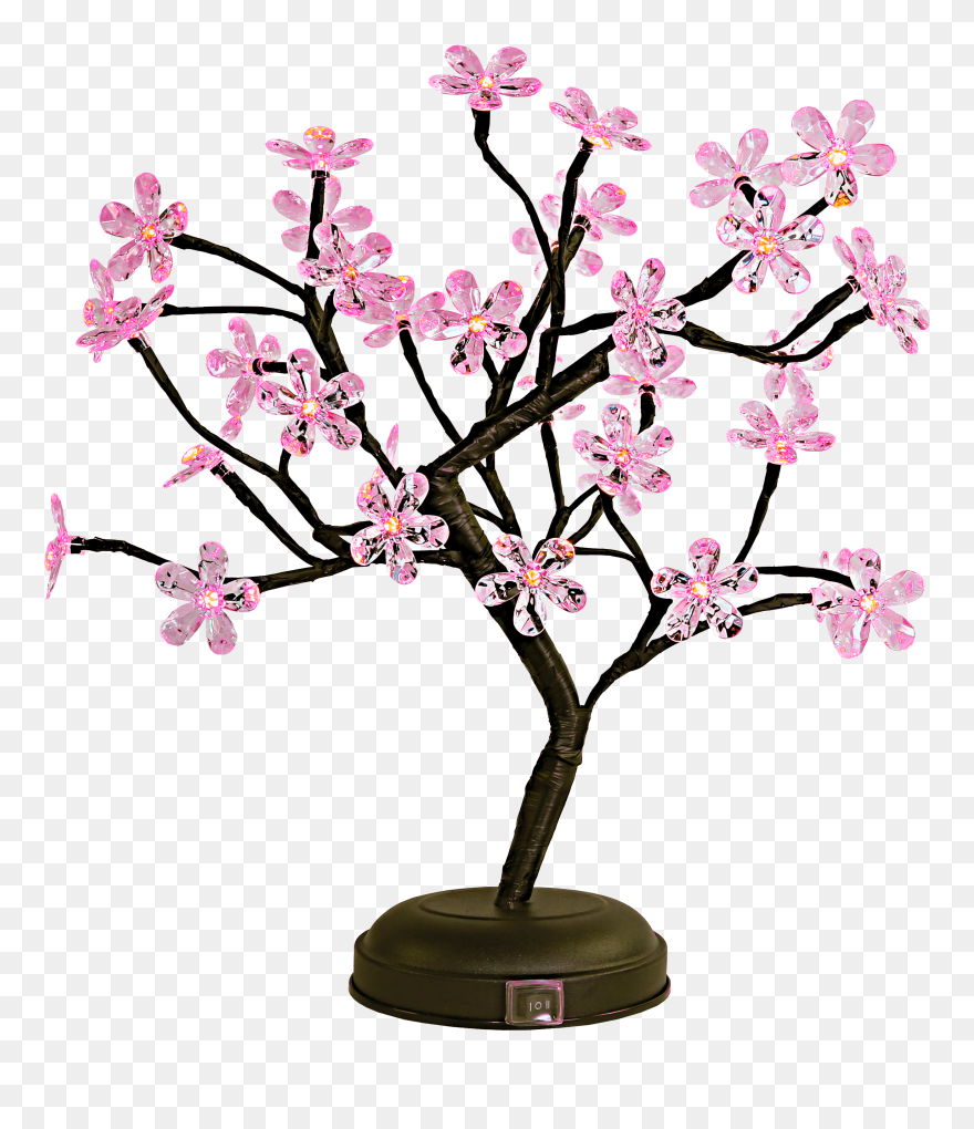 Led Bonsai Tree , Png Download - Cherry Blossom Bonsai Tree Clipart Transparent Png