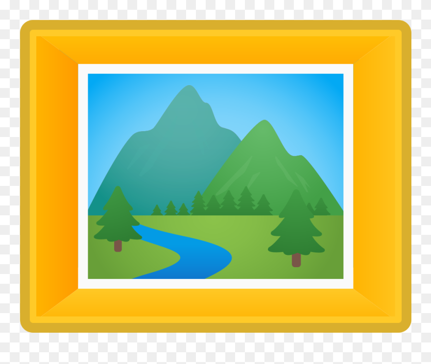 Picture Icon Noto Emoji - Framed Picture Emoji Clipart