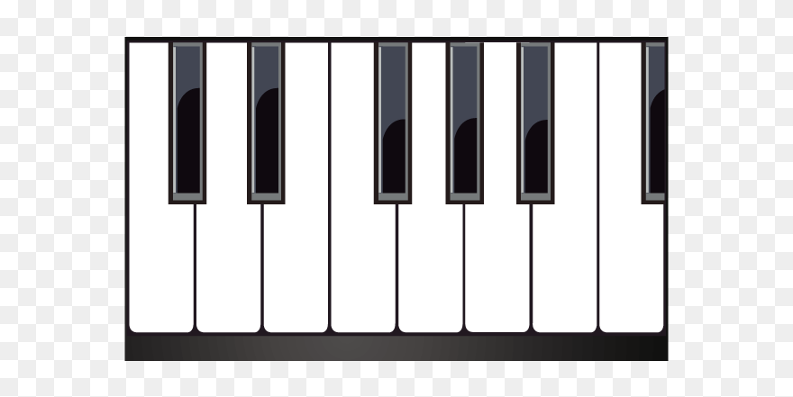 Musical Keyboard Piano - Keyboard Vector Png Free Clipart