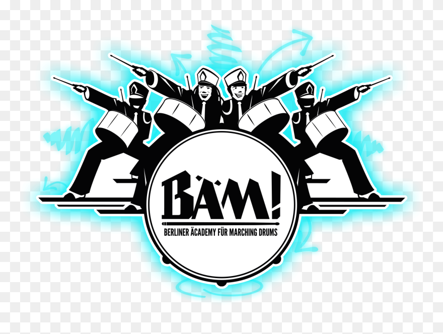 Drum Clipart Drum Line, Picture - Logo Design Logo Marching Band - Png Download