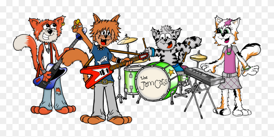 Jam Cats Clipart