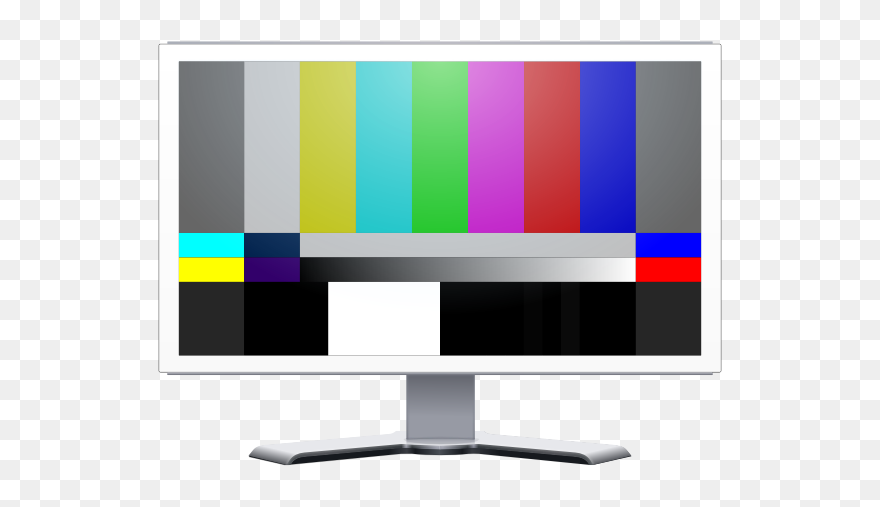 Lcd Monitor - Hd Color Bars Clipart
