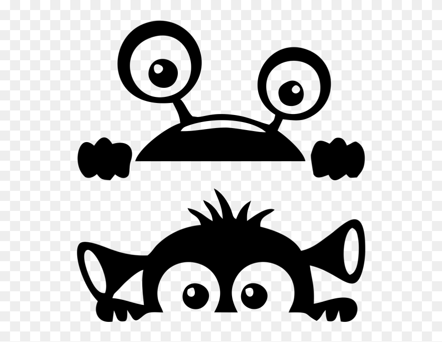 Cars Clip Adhesive - Silhouette Petit Monstre - Png Download