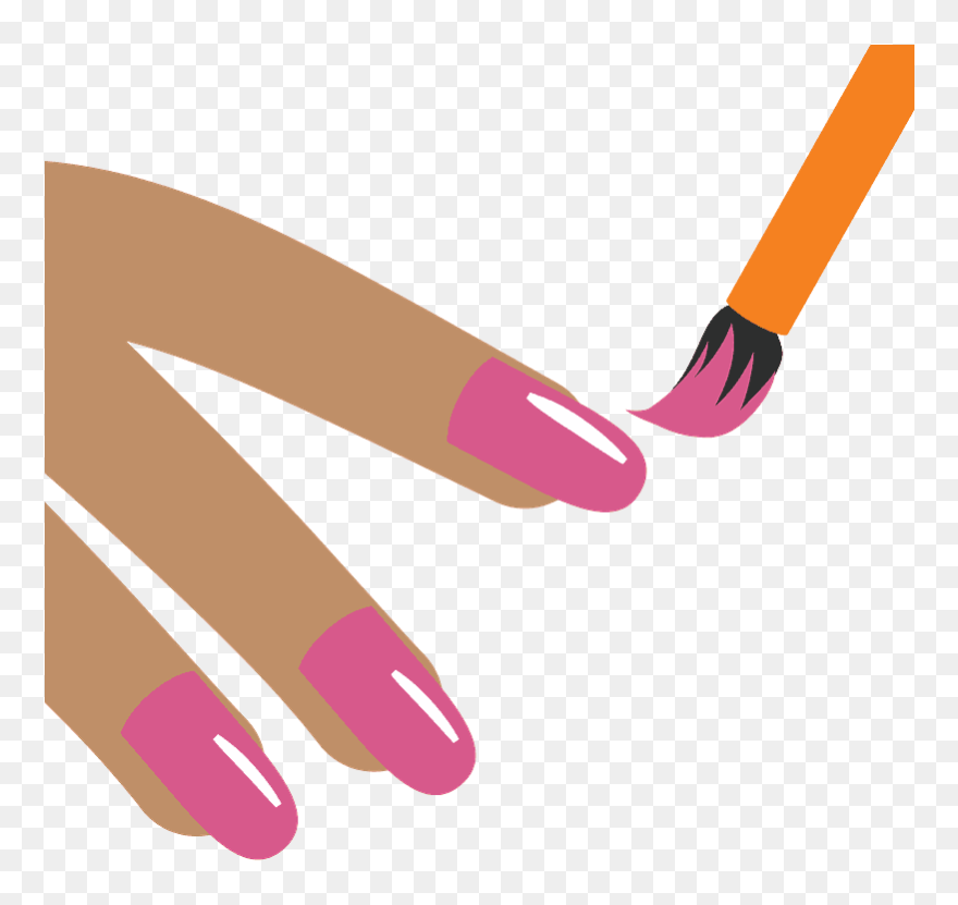 Nail Polish Emoji Clipart - Nail Polish Vector - Png Download