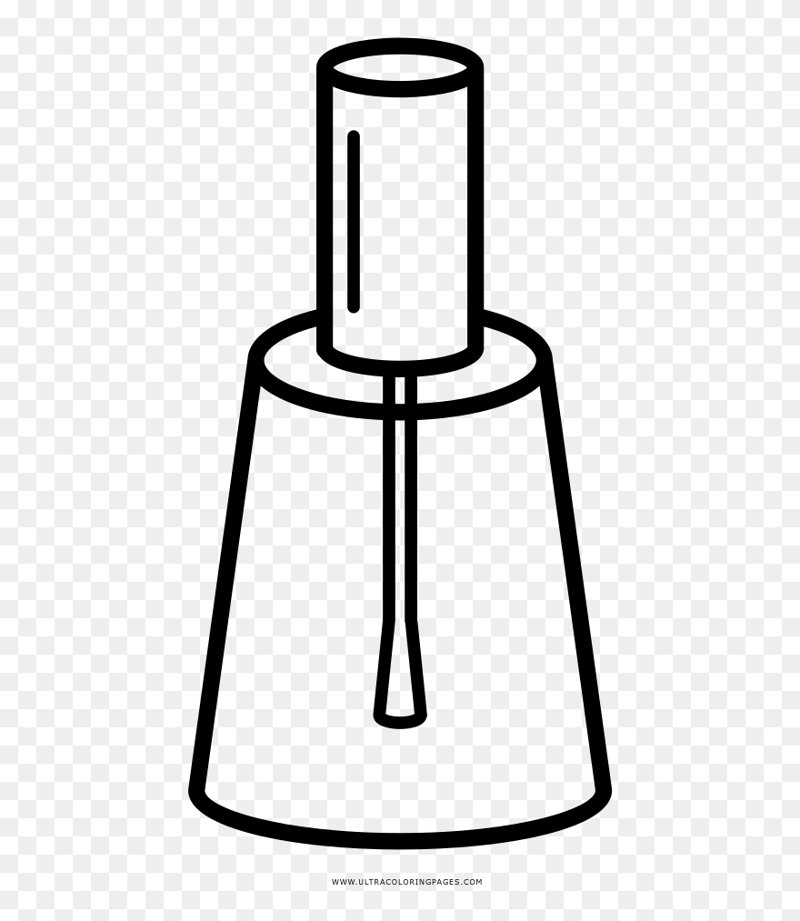 Nail Polish Coloring Page - Esmalte De Uñas Para Dibujar Clipart