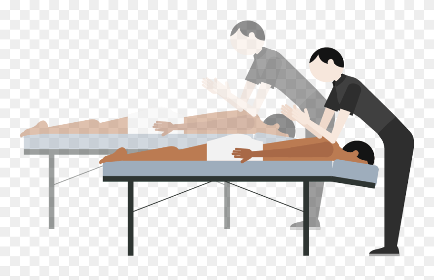 Back To Back Massage In Any Massage Technique - Couples Massage Clipart Transparent - Png Download