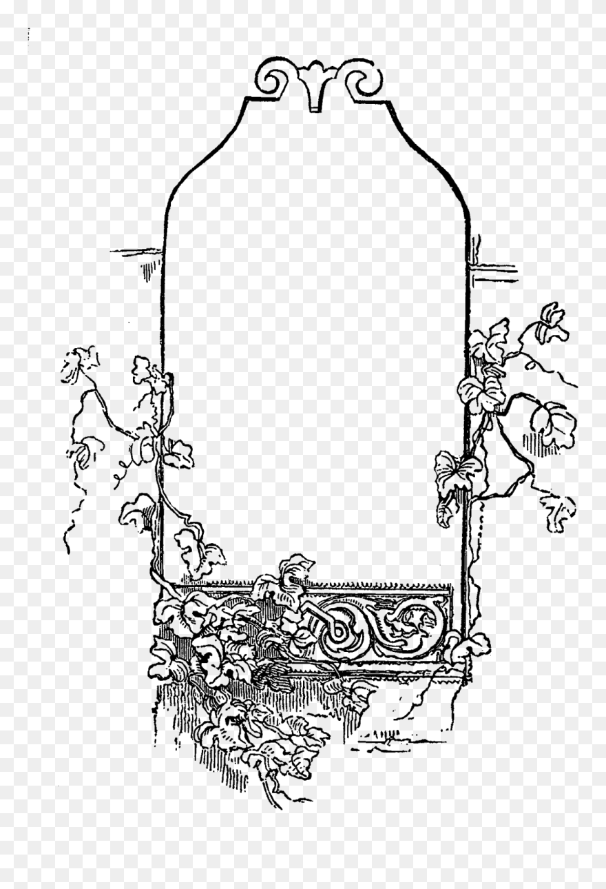 Transparent Gift Tag Clipart Black And White - Picture Frame - Png Download