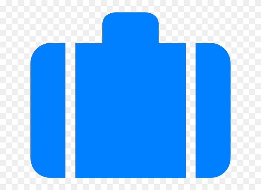 Light Blue Baggage Svg Clip Arts - Png Download