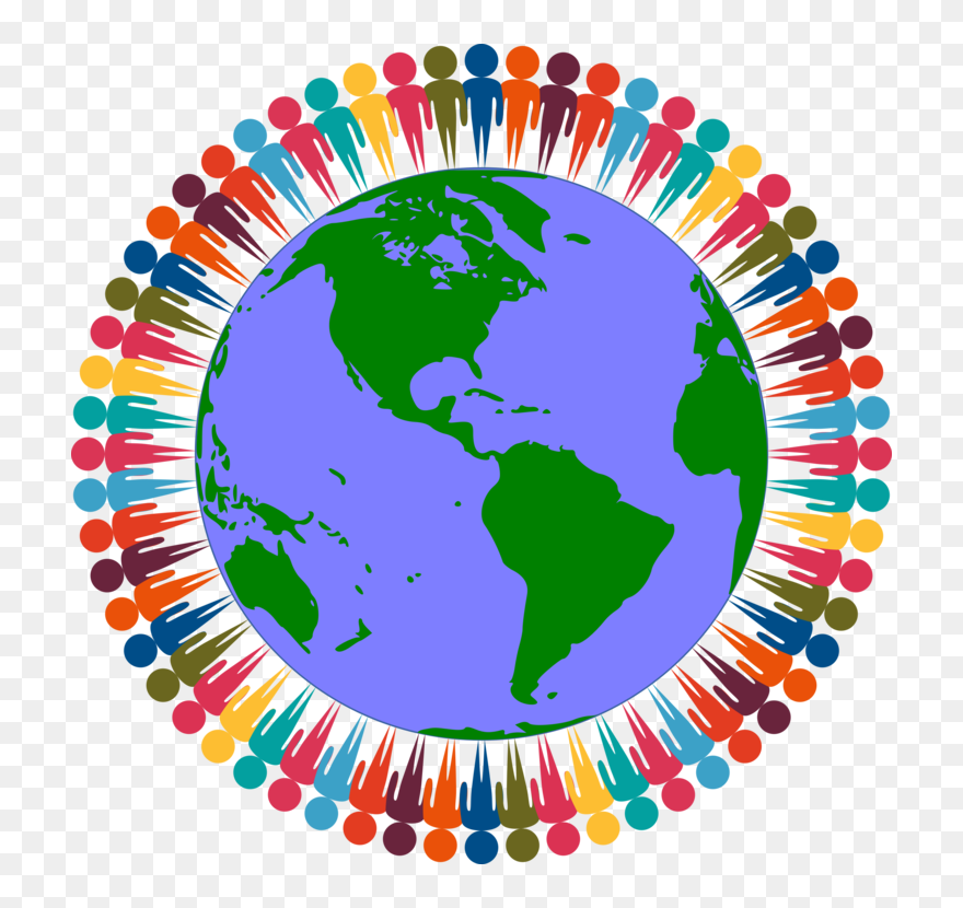 Brotherhood Clipart Diverse - Clipart Globe Png Transparent Png