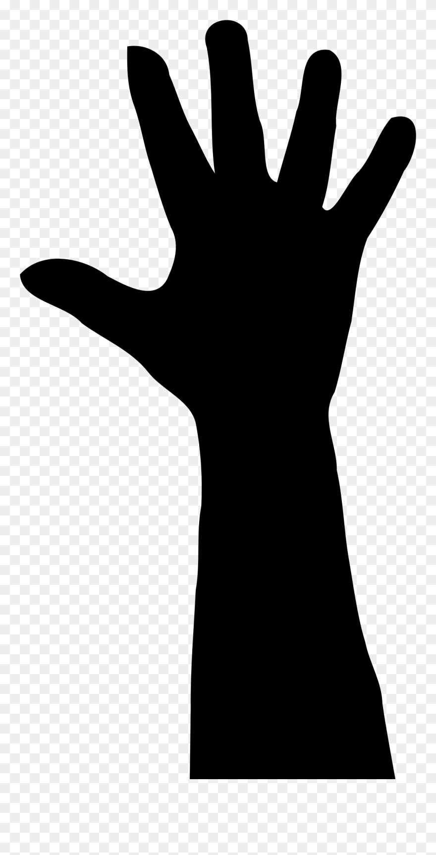 R Clip Art Category - Raised Hand Clipart - Png Download