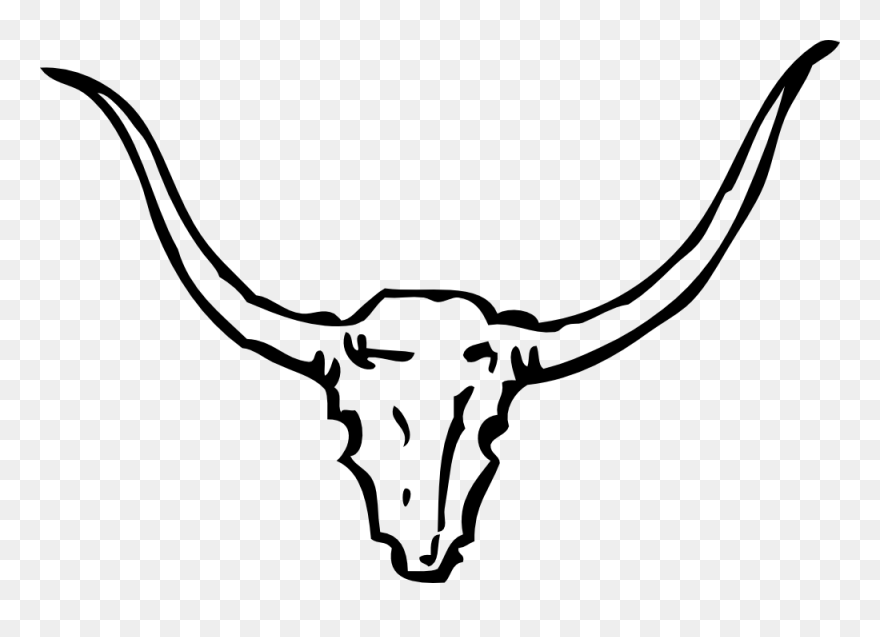 Onlinelabels Clip Art - Cartoon Bull Horns - Png Download
