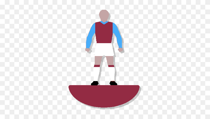 Claret And Blue Subbuteo Clipart