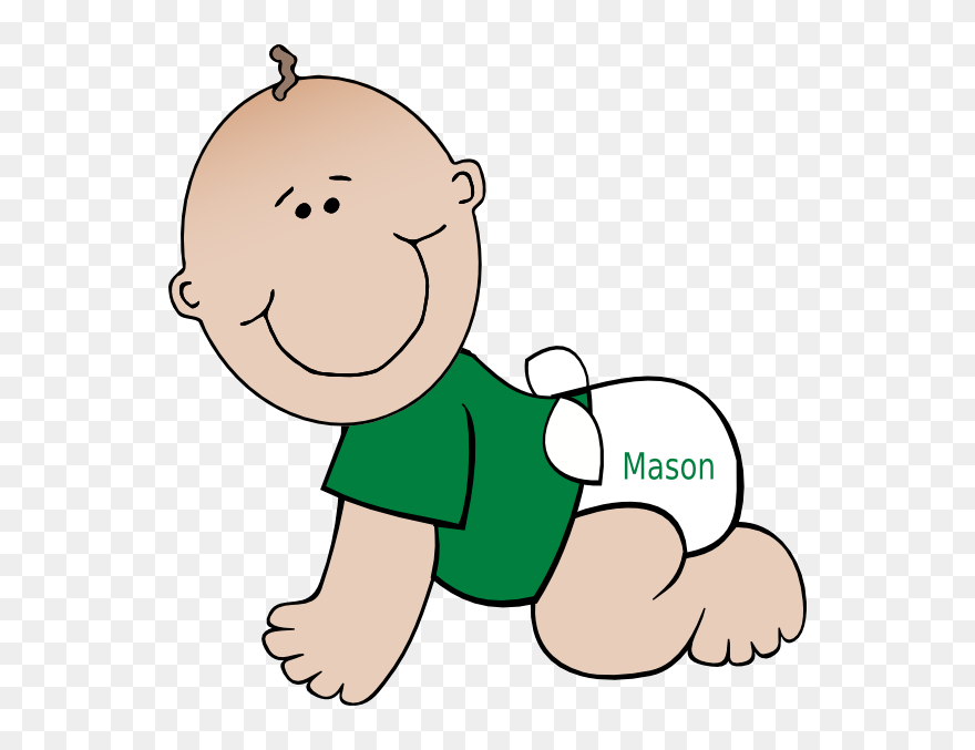 Crawling Toddler Clip Art - Png Download