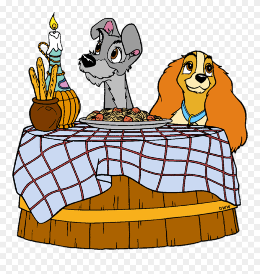 Clip Art - Lady And The Tramp Clip Art - Png Download