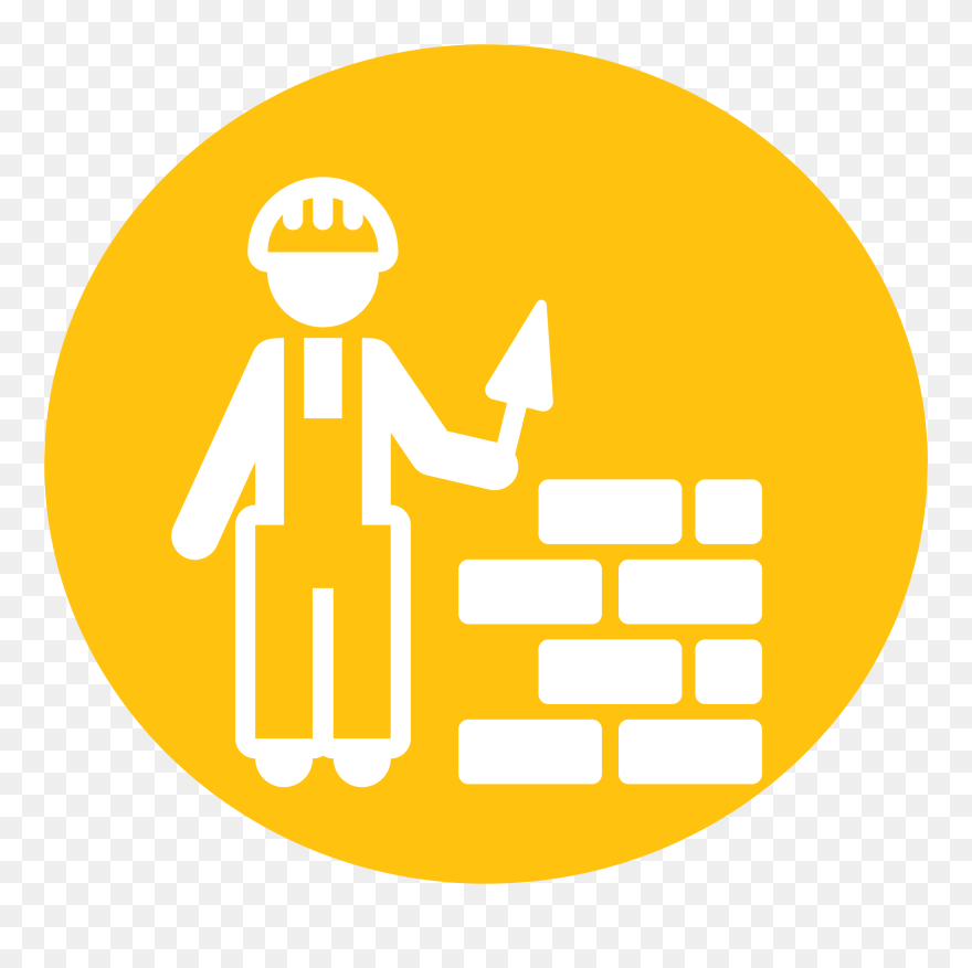 Mason Clipart Worker - Construction Icon Png Transparent Png