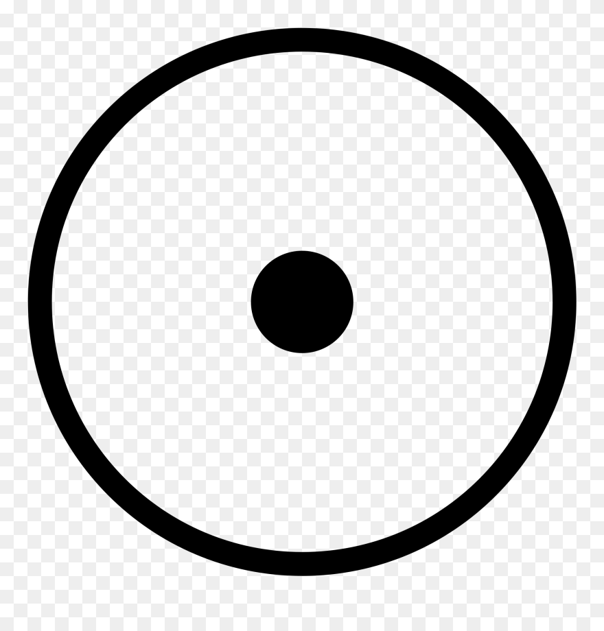 Masonic Sun Clipart Image Library Library Circumpunct - Circle - Png Download