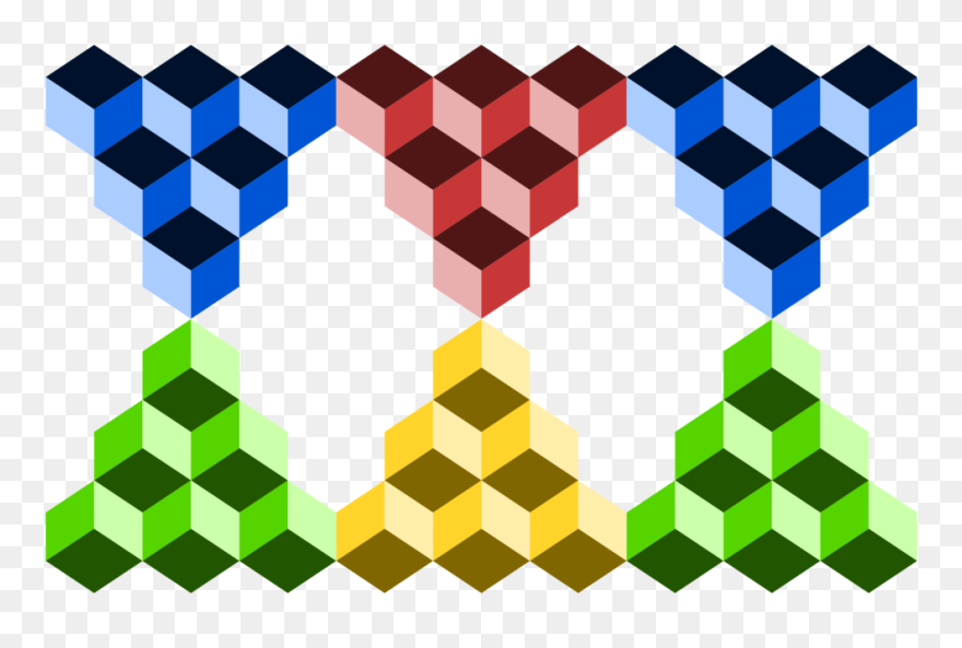 Square,triangle,symmetry - 3d Computer Graphics Clipart