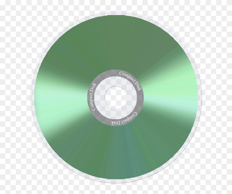 Dvd Clipart Stack - Transparent Background Green Cd - Png Download