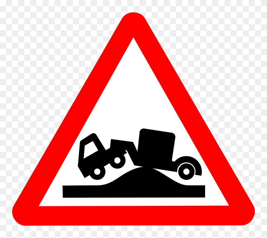 Roadsign Grounded - Road Sign Lorry Hump Clipart