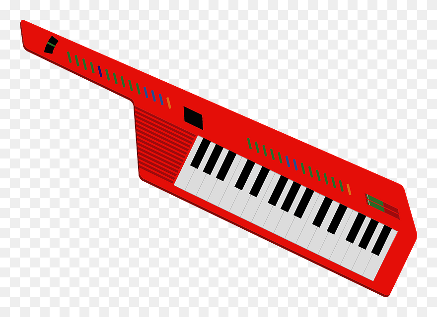 Keytar Musical Instrument Clipart - Keytar Vector - Png Download