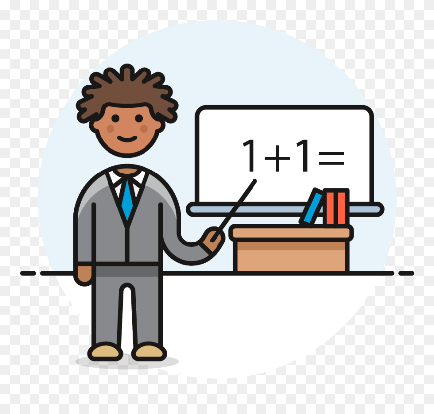 Teacher Maths Cartoon Clipart