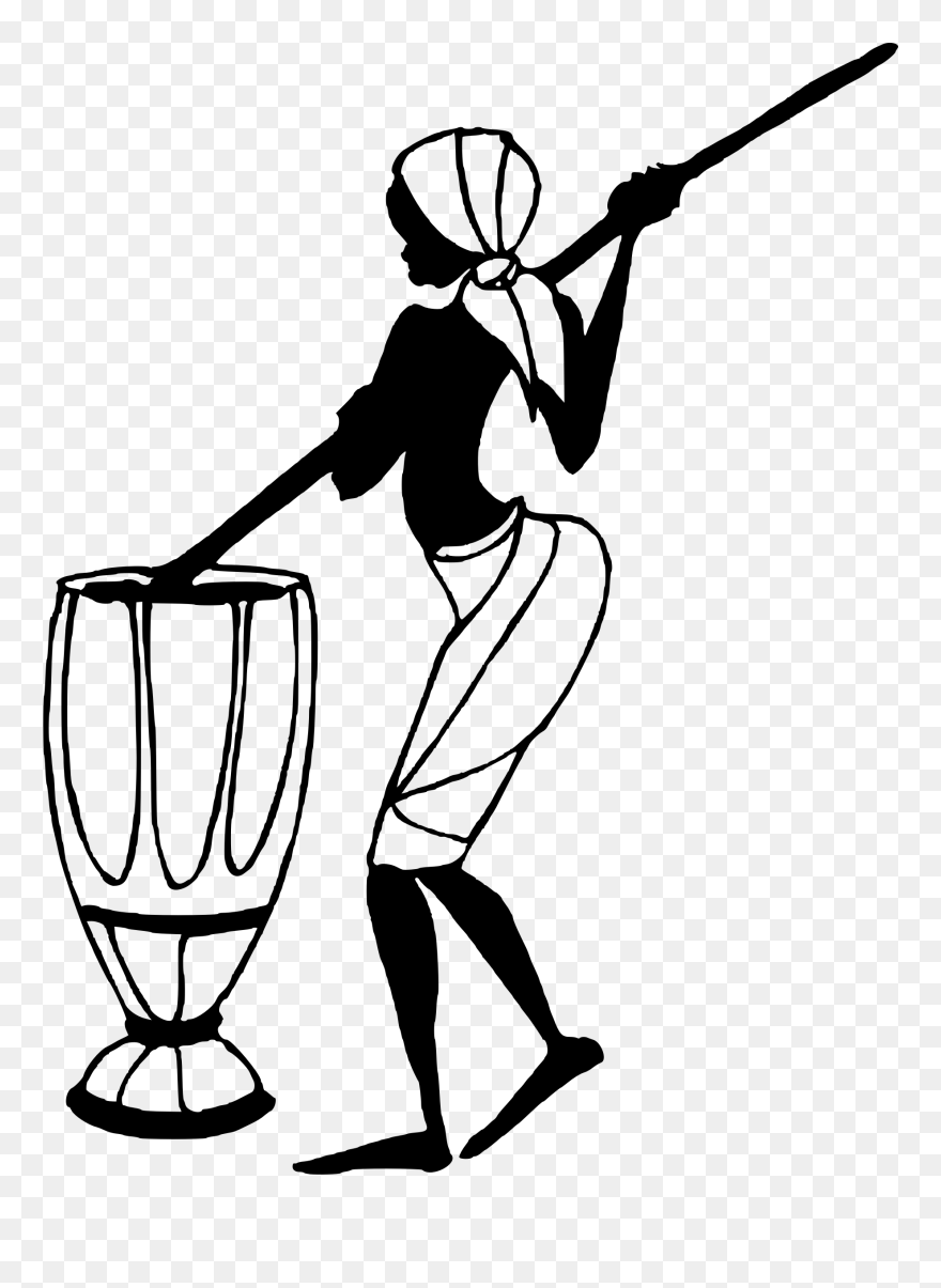 Cliparts For Free Download African Clipart Ndebele - African Women Clip Art Black And White - Png Download